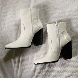 White Western Style ASOS Cowboy Boots